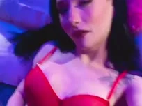 Engel in rode lingerie